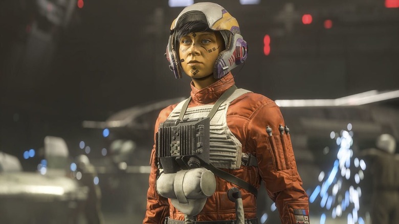 Keo Venzee in rebel pilot attire