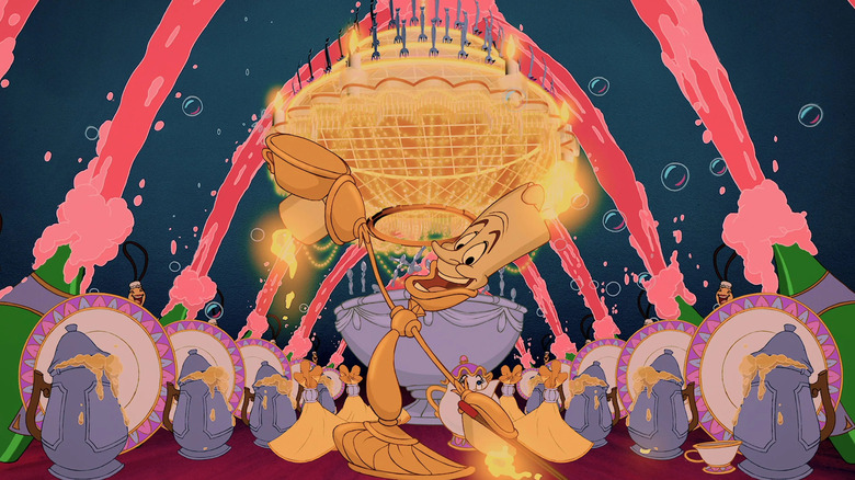 Lumiere singing Be Our Guest