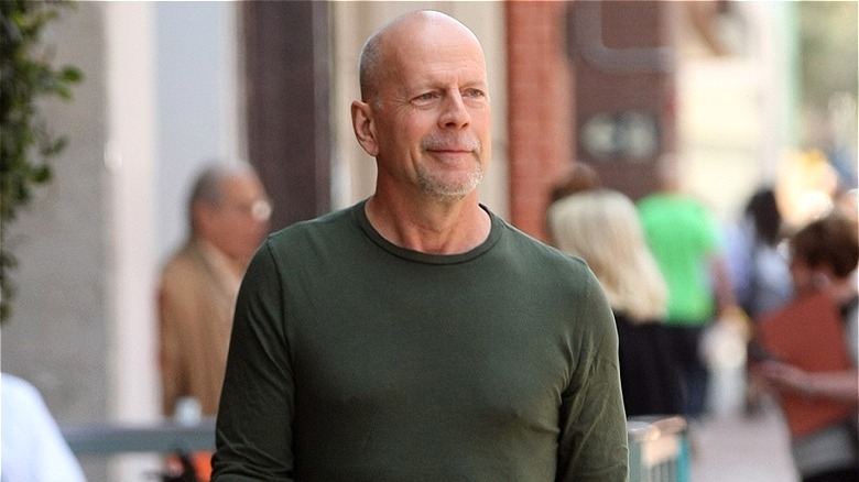 Bruce Willis walking