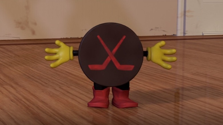 Hockey Puck shrugging