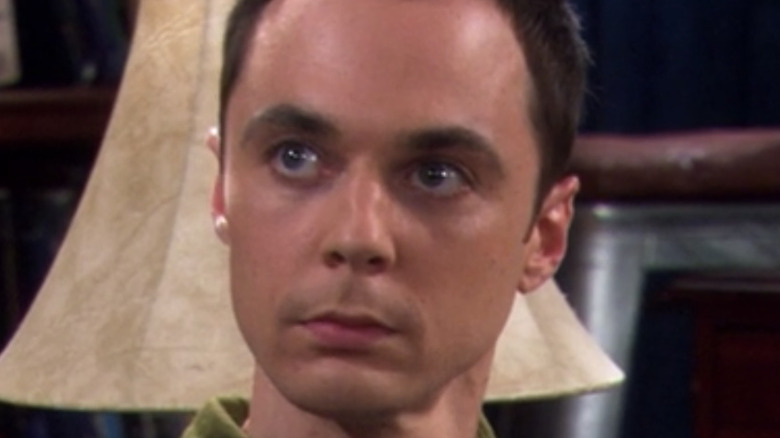 Sheldon Cooper looking annoyed