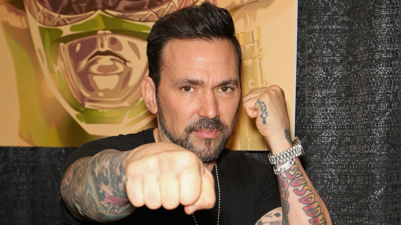 Jason David Frank throws punch