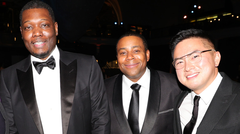 Michael Che Kenan Thompson Bowen Yang smiling