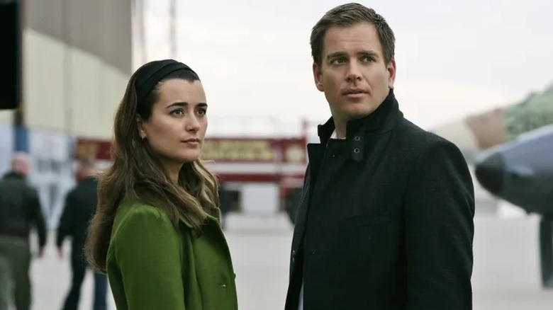 Ziva and Tony stare