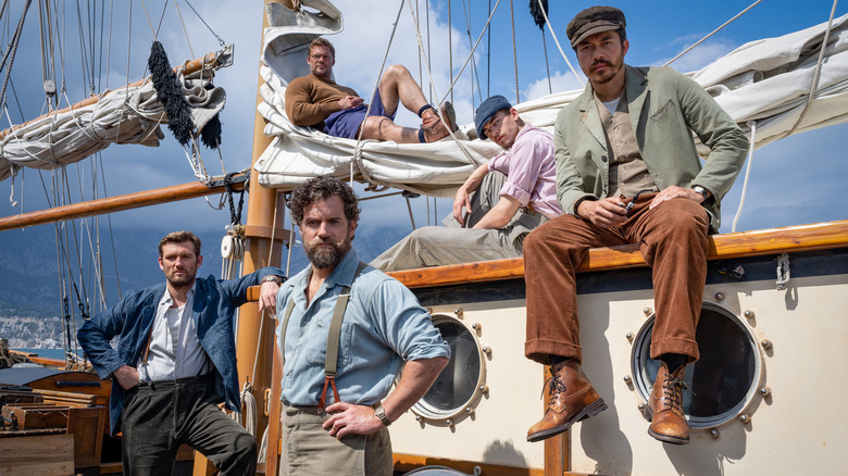 Gus and crew on boat