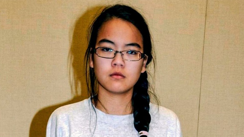 Jennifer Pan wearing glasses