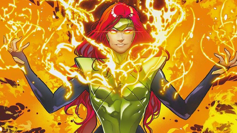 Jean Grey's Phoenix using powers