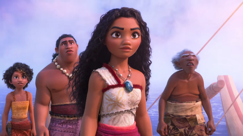 Moana staring forward