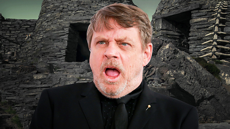 Shocked Luke Skywalker on Ahch-To