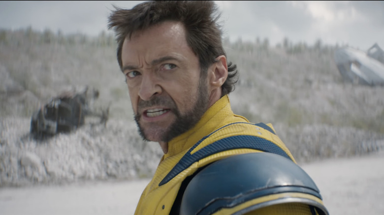 Wolverine grimacing