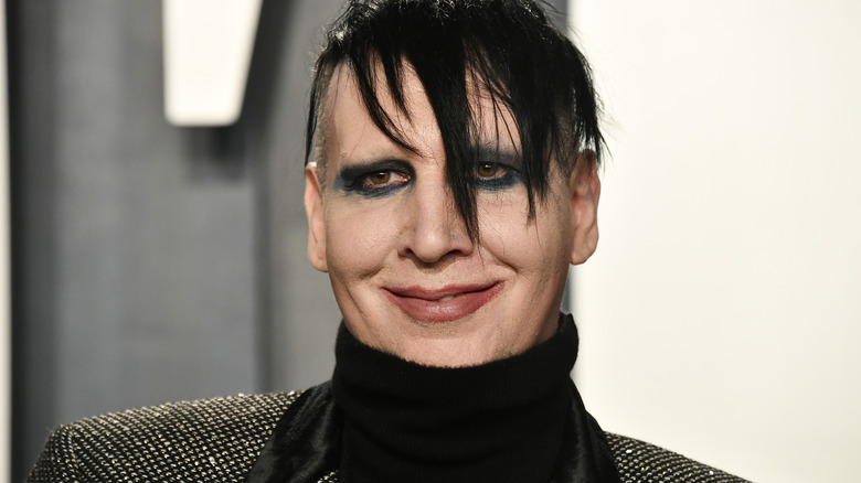 Marilyn Manson smiling