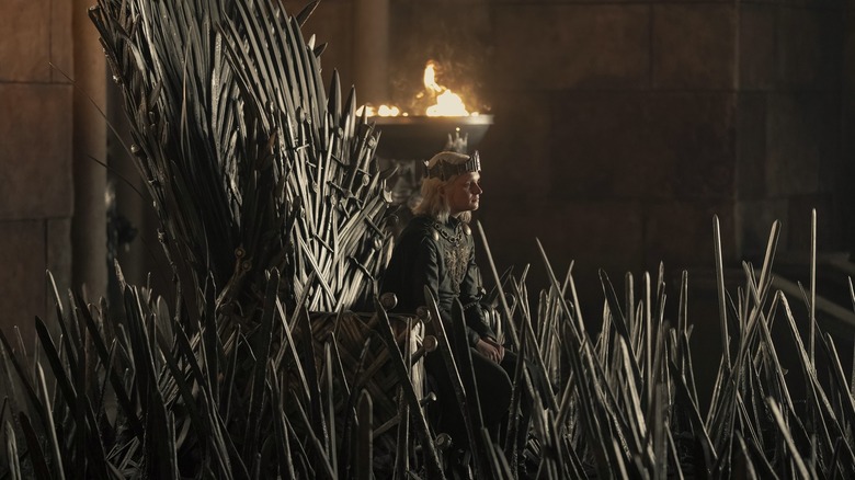 Aegon II on Iron Throne