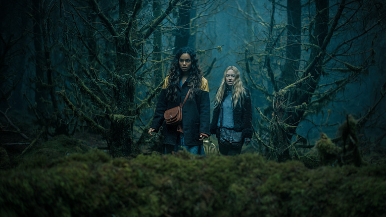 Mina and Ciara in woods