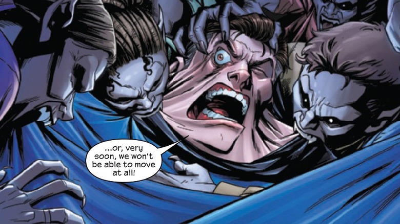 Reed Richards suffering vampire attack