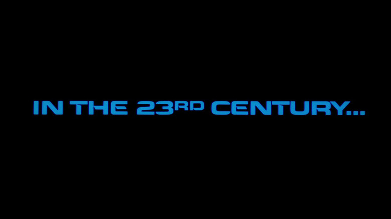 Title card from "The Wrath of Khan" reading "In the 23rd Century..."