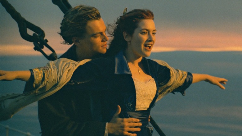 Jack and Rose aboard Titanic